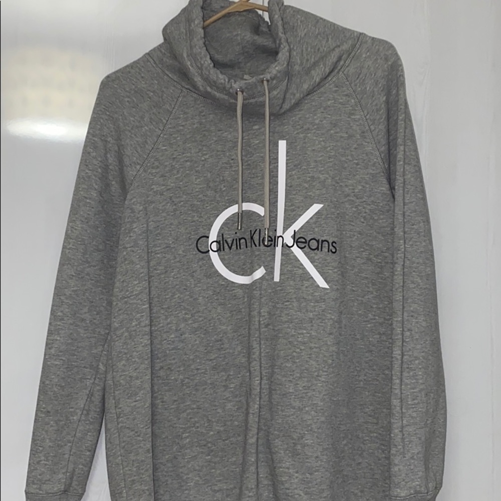 Calvin Klein CK mock neck sweatshirt